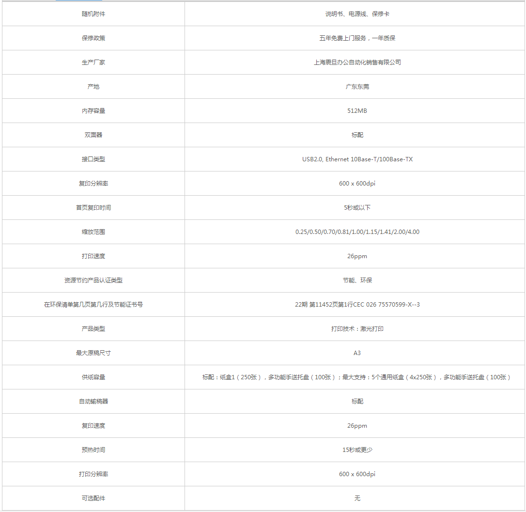 震旦_AURORA AD 268 復(fù)印機 - 政府采購網(wǎng)上超市.png